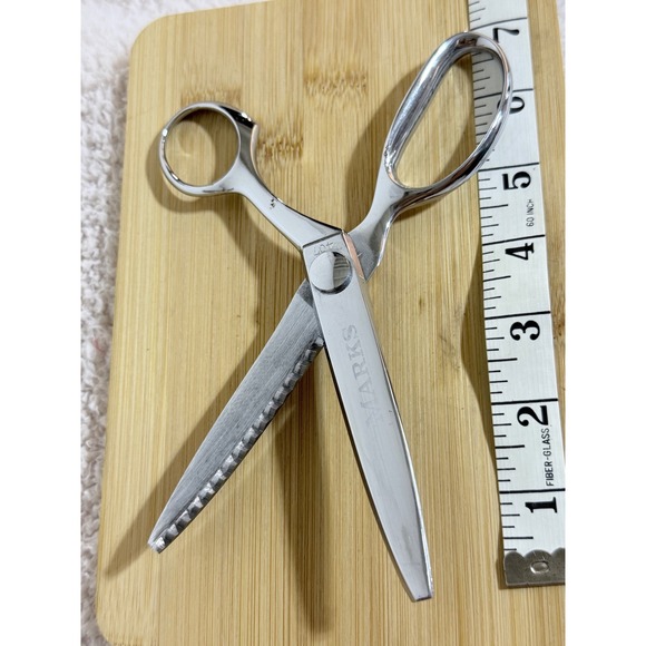 Marks Other - Marks 407 Pinking Shears Brazil Metal Sewing Scissors Zig Zag Cut 7.5 Inch